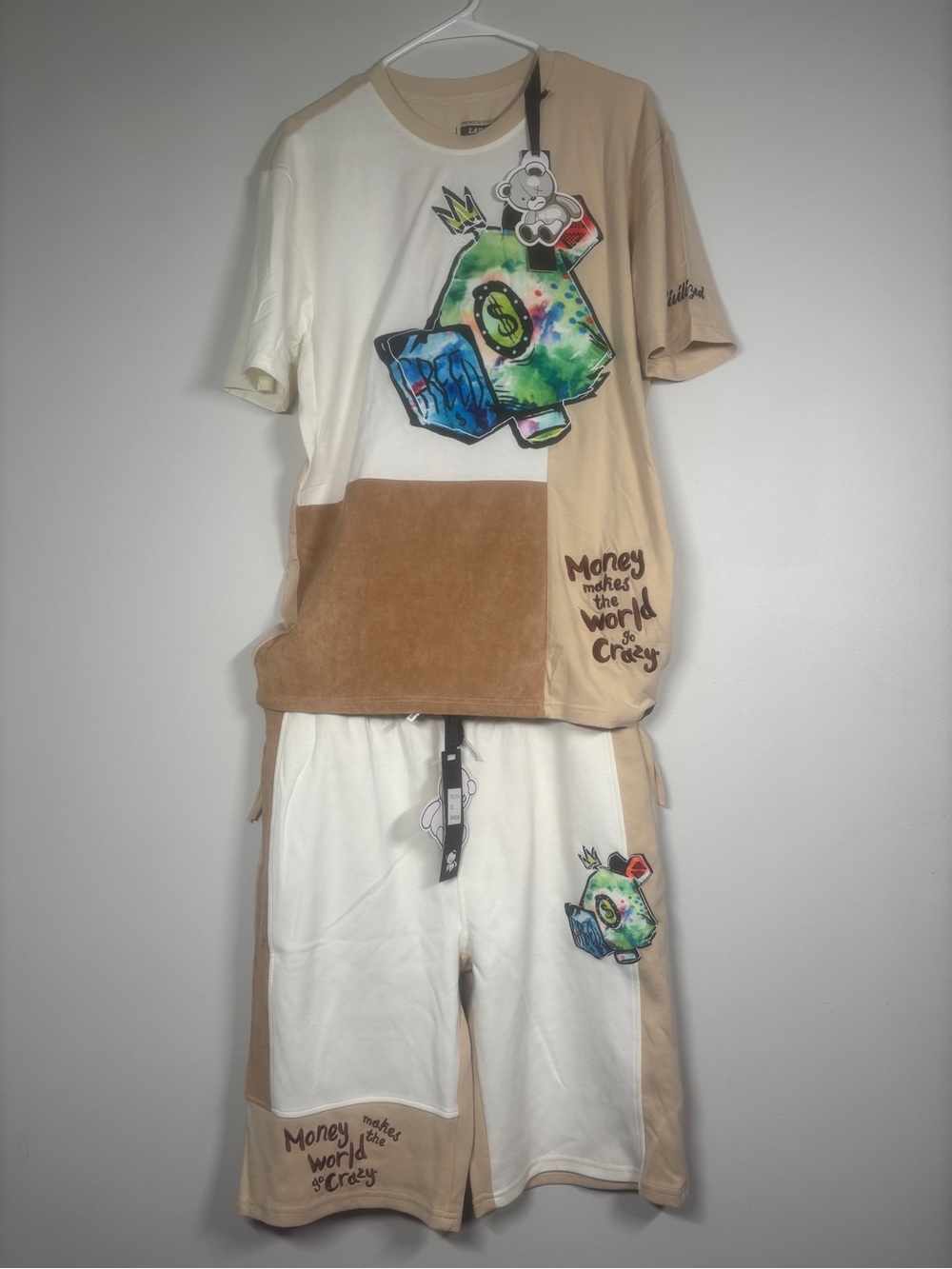 CivilizeD Beige Tee with Teddy Logo - Large